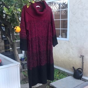 NWOT Studio One knit sweater dress 1X